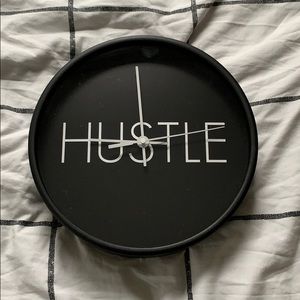 “hustle” clock